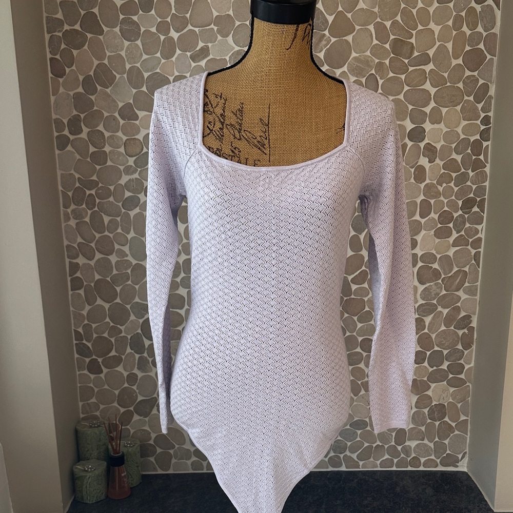 Abercrombie & Fitch Lavender Knit Bodysuit